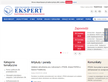 Tablet Screenshot of ekspertpopon.pl